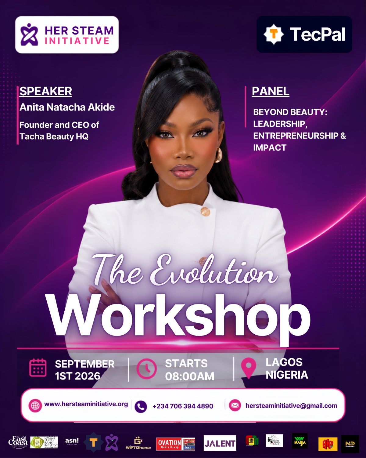 Speaker Anita Natacha Akide, Founder and CEO of Tacha Beauty HQ